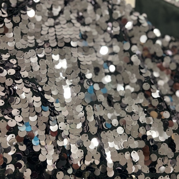 MSGM sequin one shoulder top size 42 - Picture 5 of 6